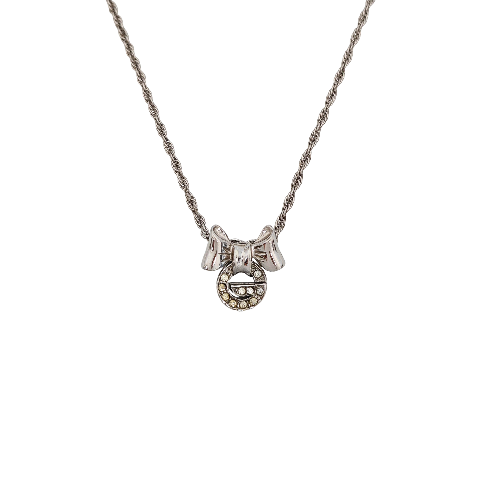 G Link Metal Silver Necklace