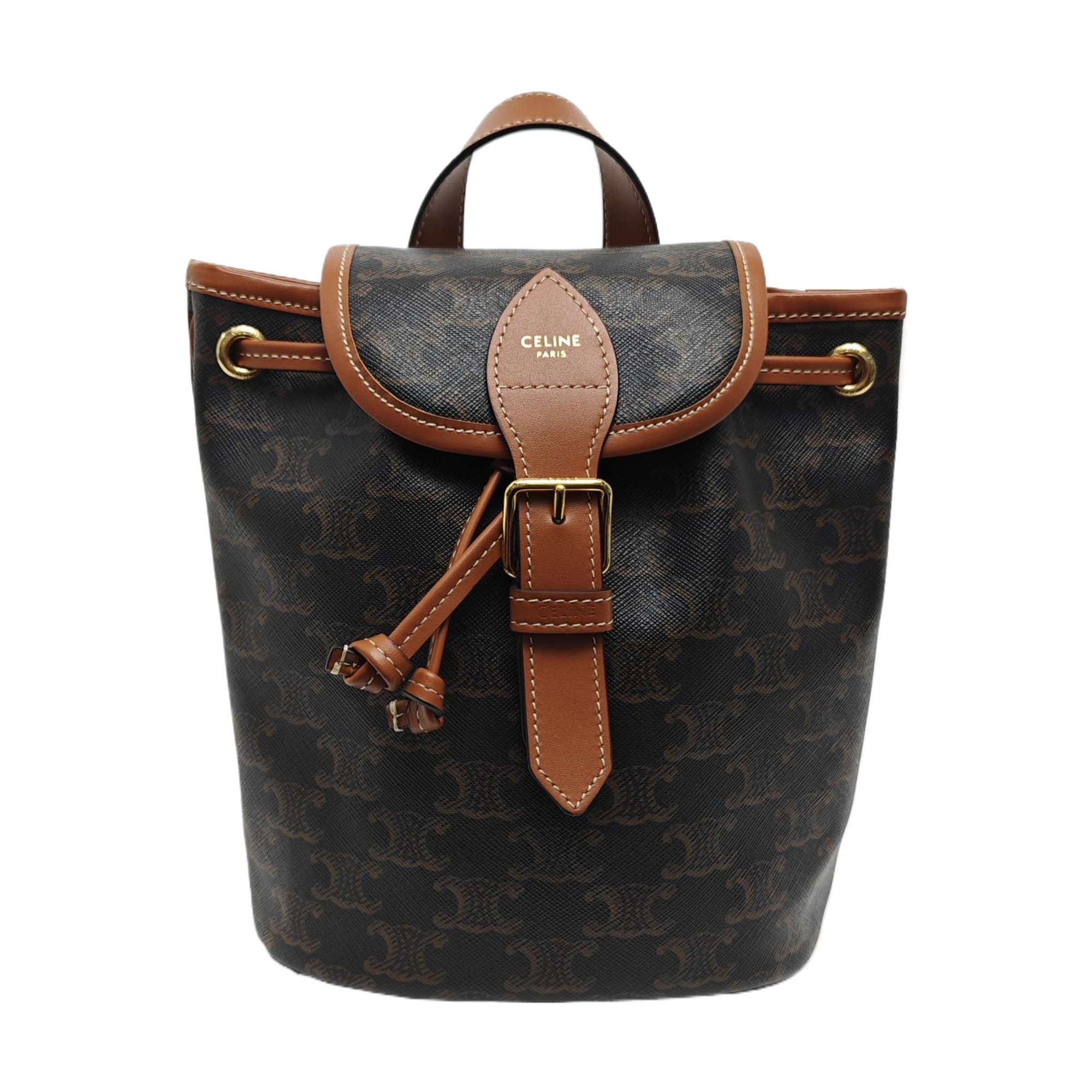 TRIOMPHE Mini Coated Canvas Brown