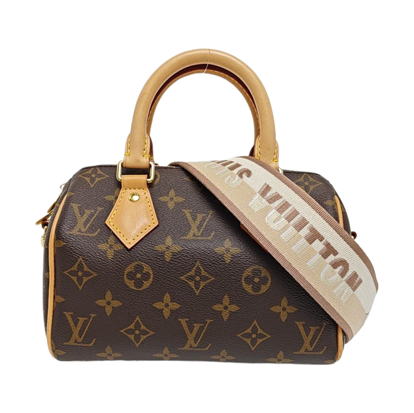 SPEEDY 20 Monogram Coated Canvas Brown