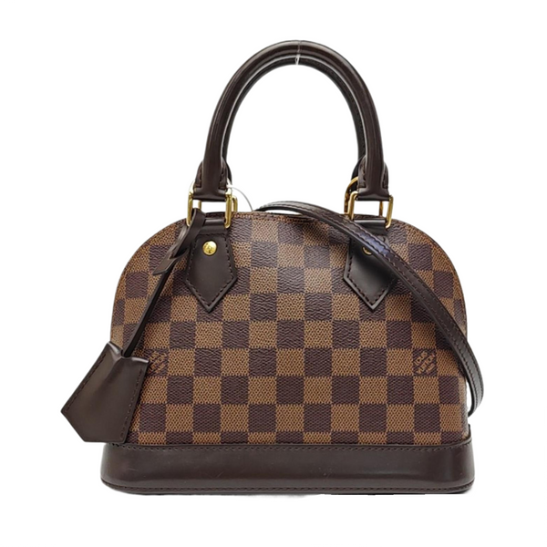 ALMA BB Damier Ebene Coated Canvas Brown