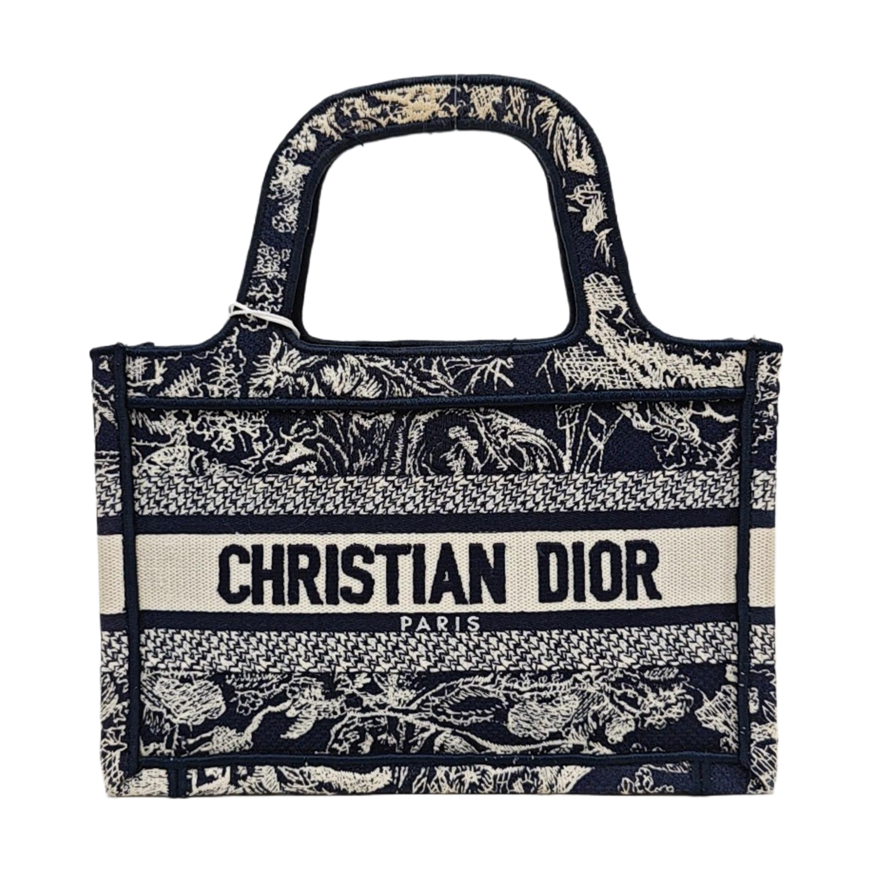 Authenticated pre-owned  Book Tote Mini Fabric Blue - Tote Bag at Looply