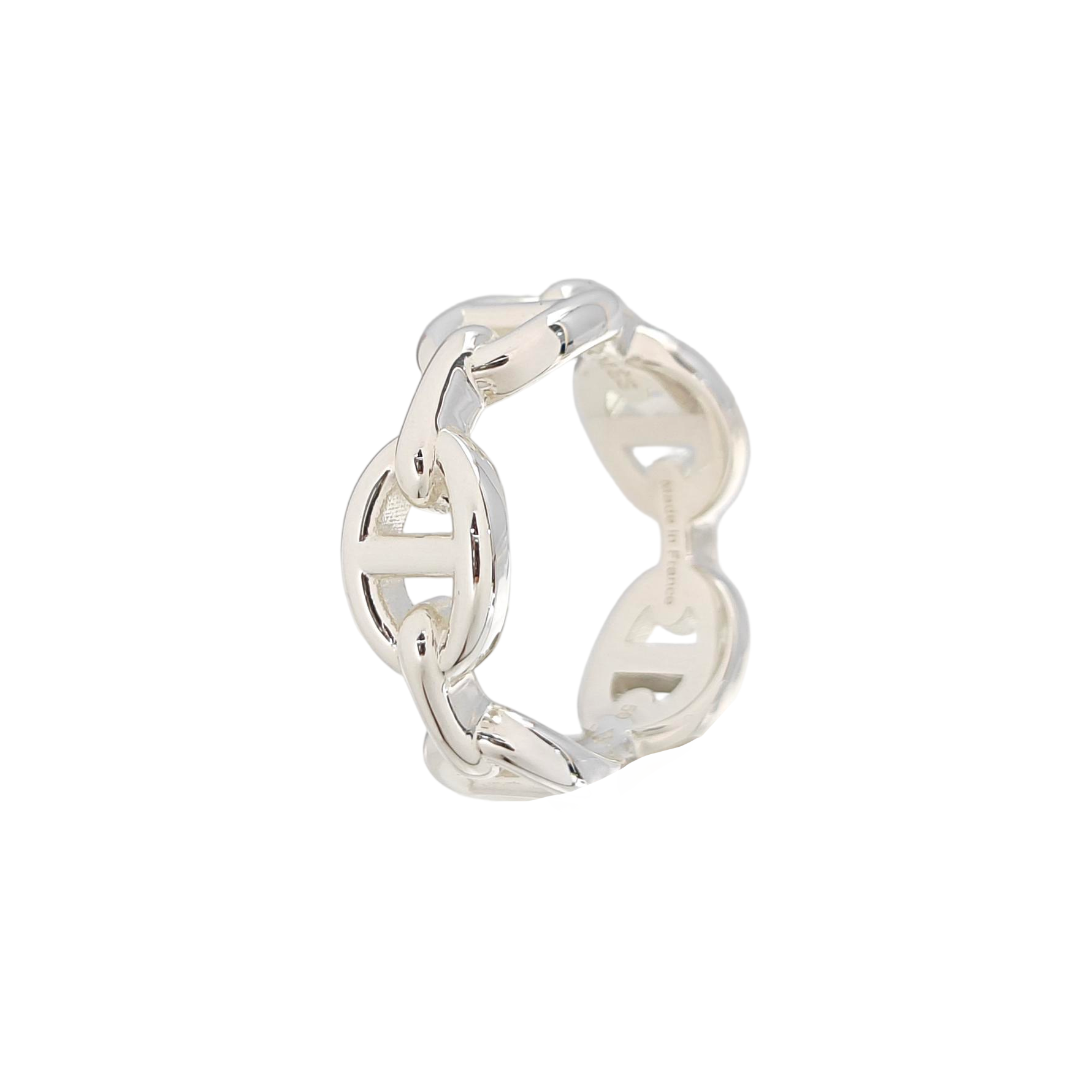 Chaine D'ancre Enchainee 925 Sterling Silver Ring EU 50