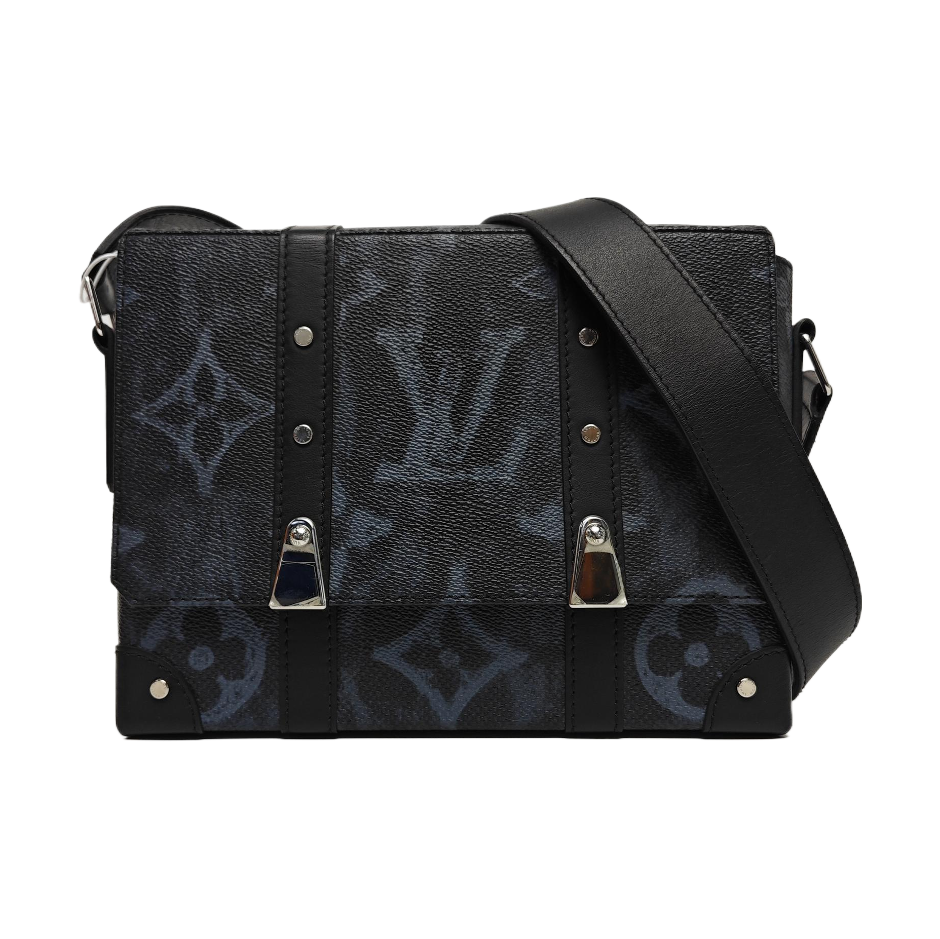 TRUNK PM Monogram Coated Canvas Gray