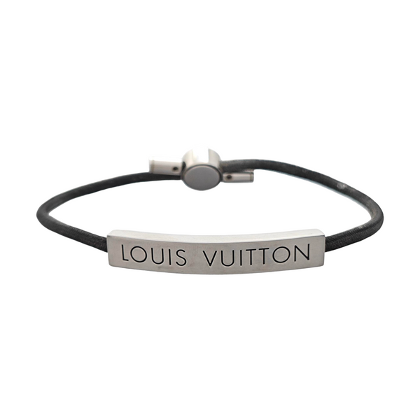 SPACE LV Fabric Gray Bangle