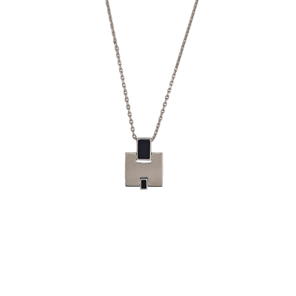 Eileen Metal Silver Necklace