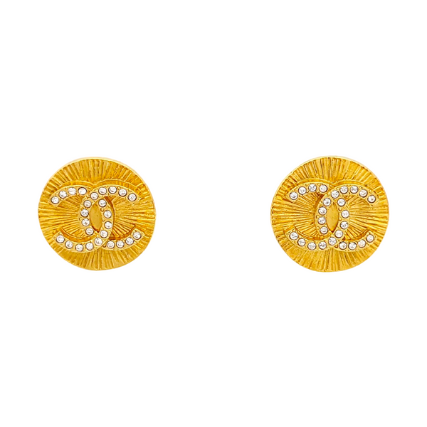 Metal Gold Stud Earrings
