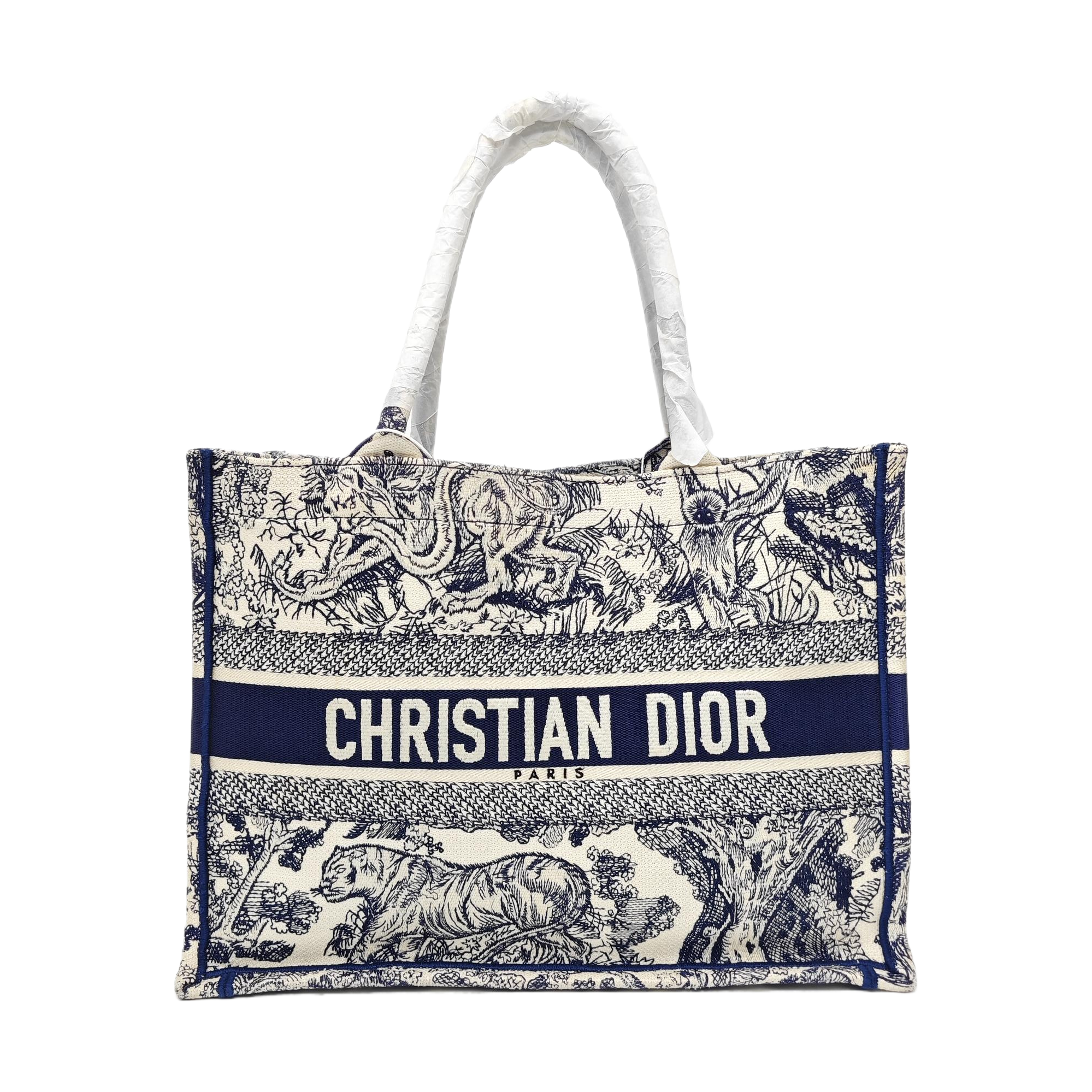 Book Tote Medium Canvas Blue