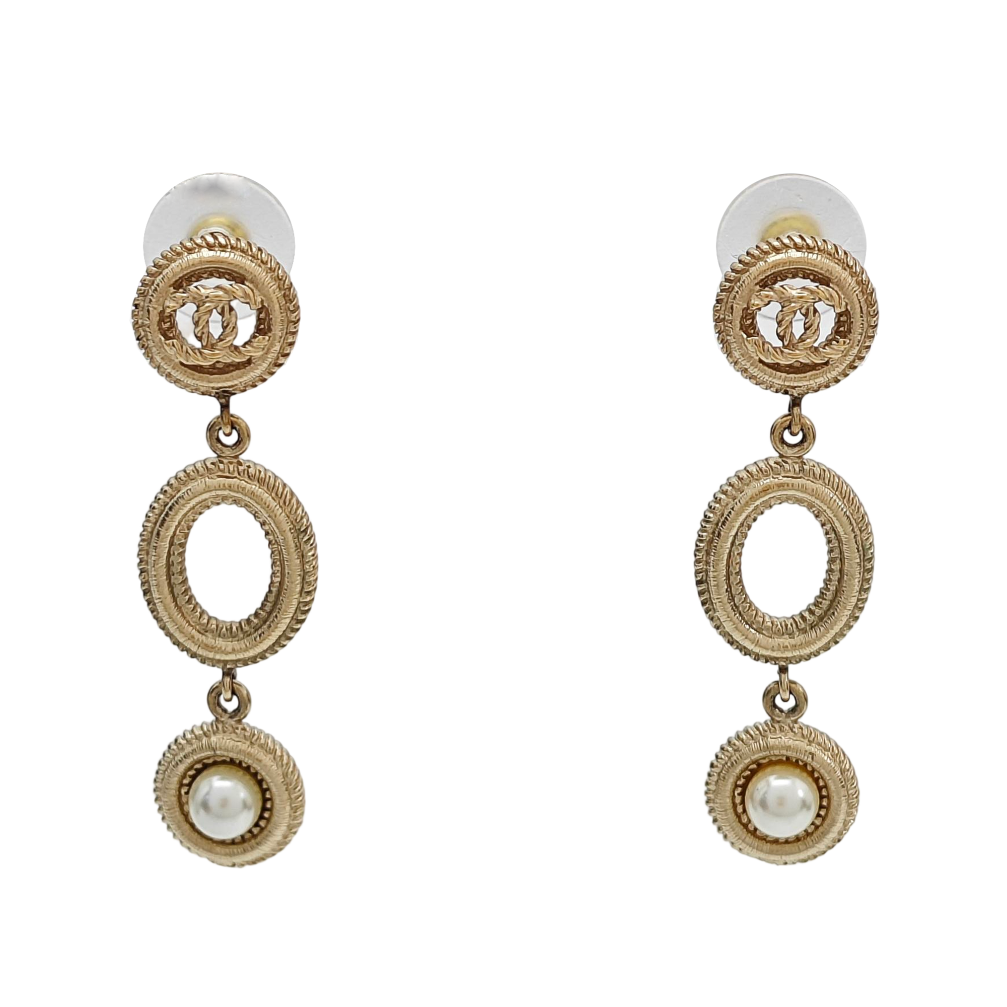 Metal Gold Stud Earrings