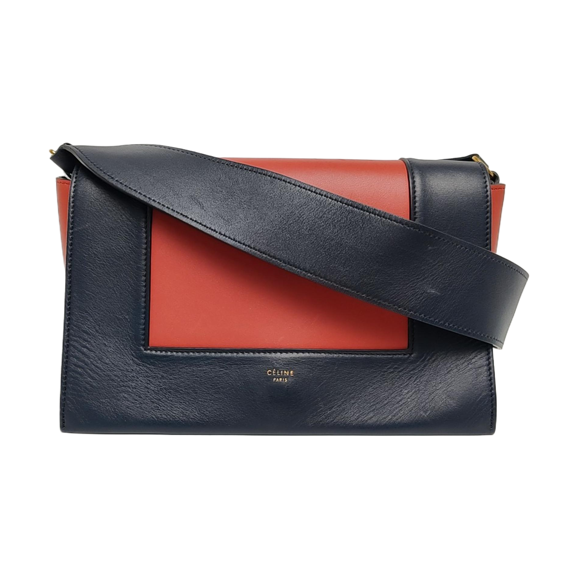 Authenticated pre-owned  FRAME Medium Calfskin Blue - Shoulder Bag at Looply