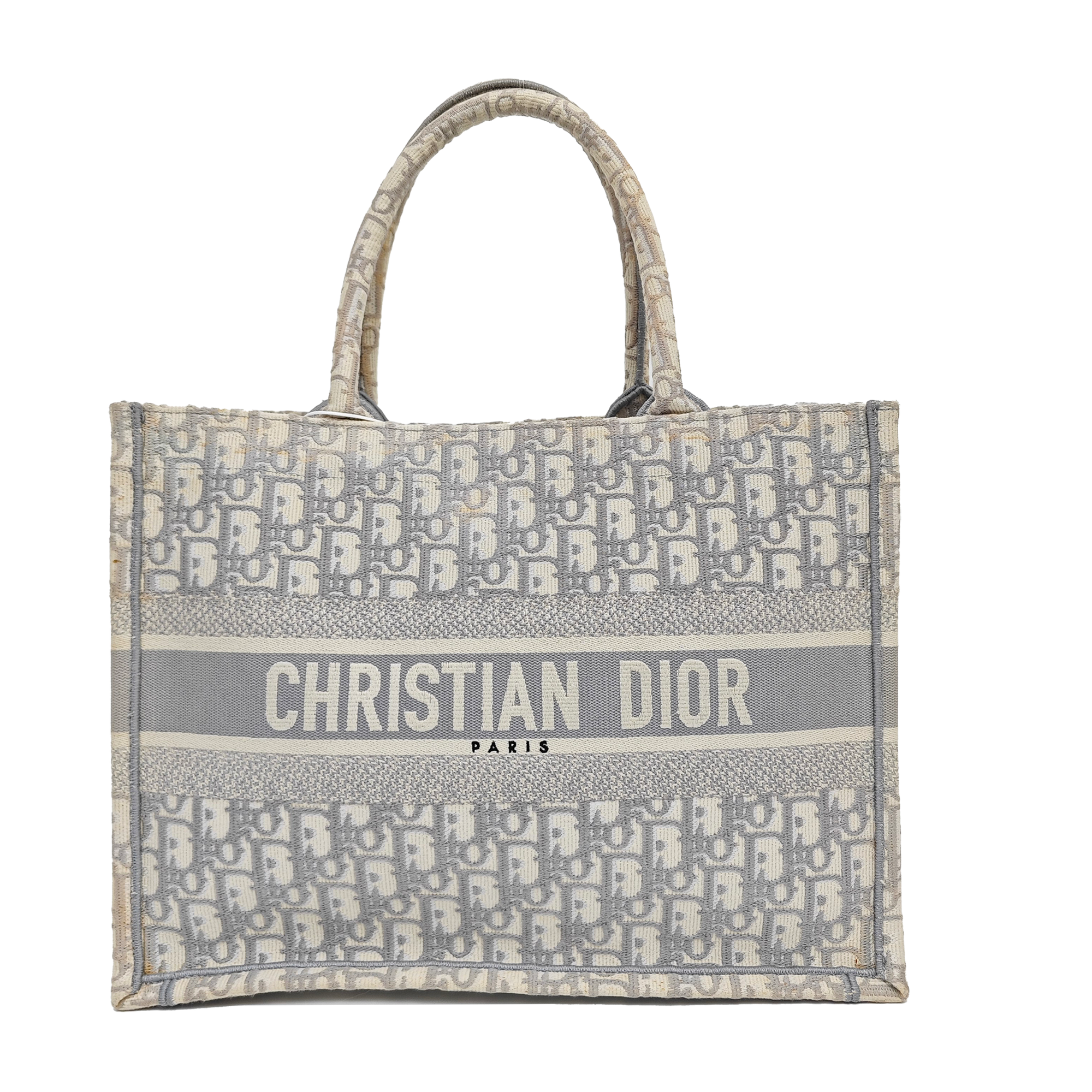Book Tote Medium Oblique Canvas Gray
