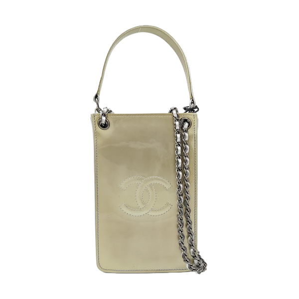 Calfskin Shoulder Bag Silver