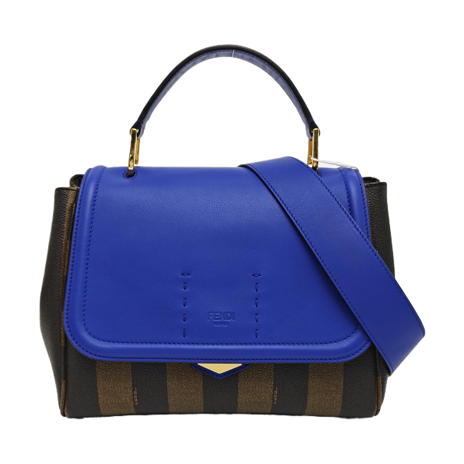 Calfskin Shoulder Bag Blue