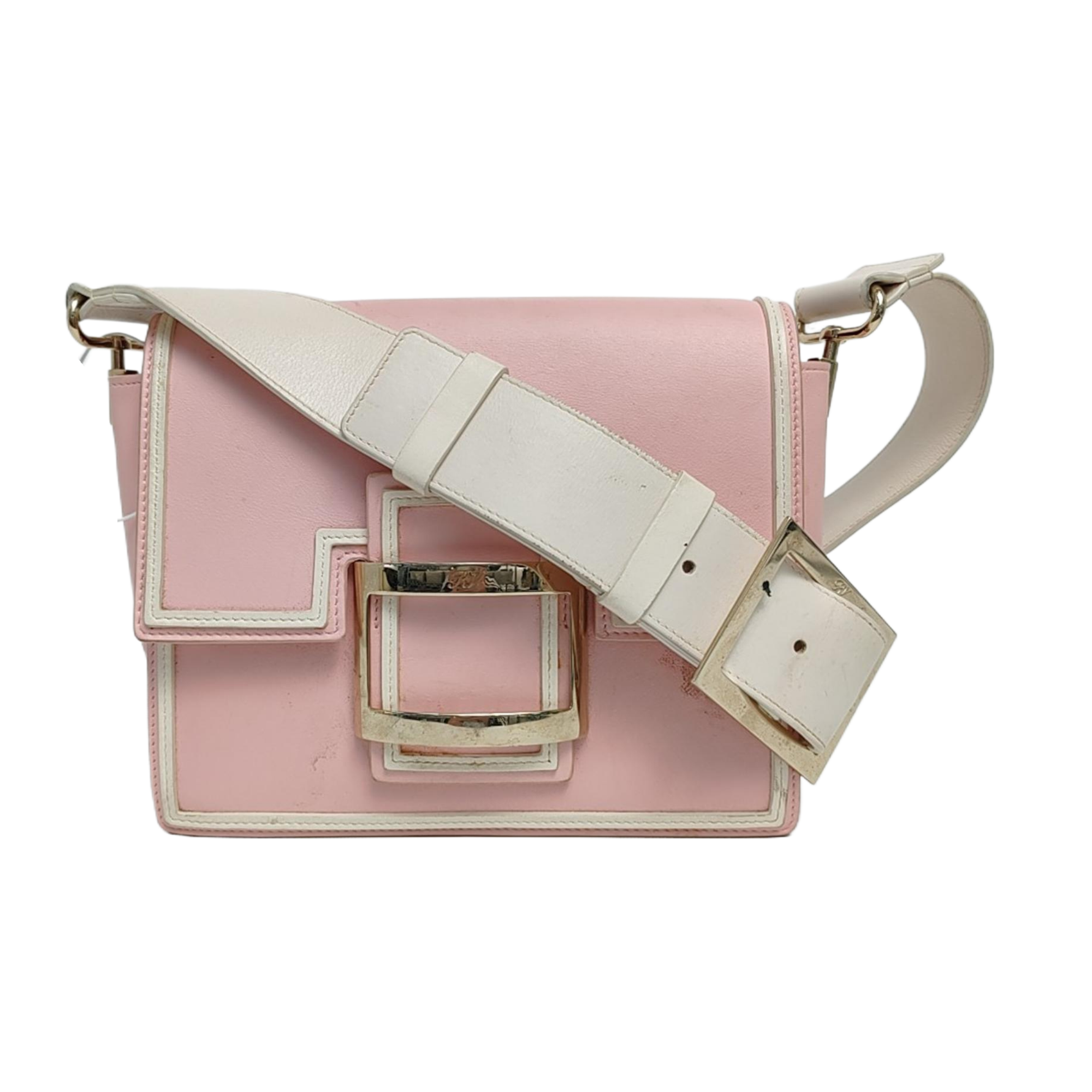 Leather Shoulder Bag Pink