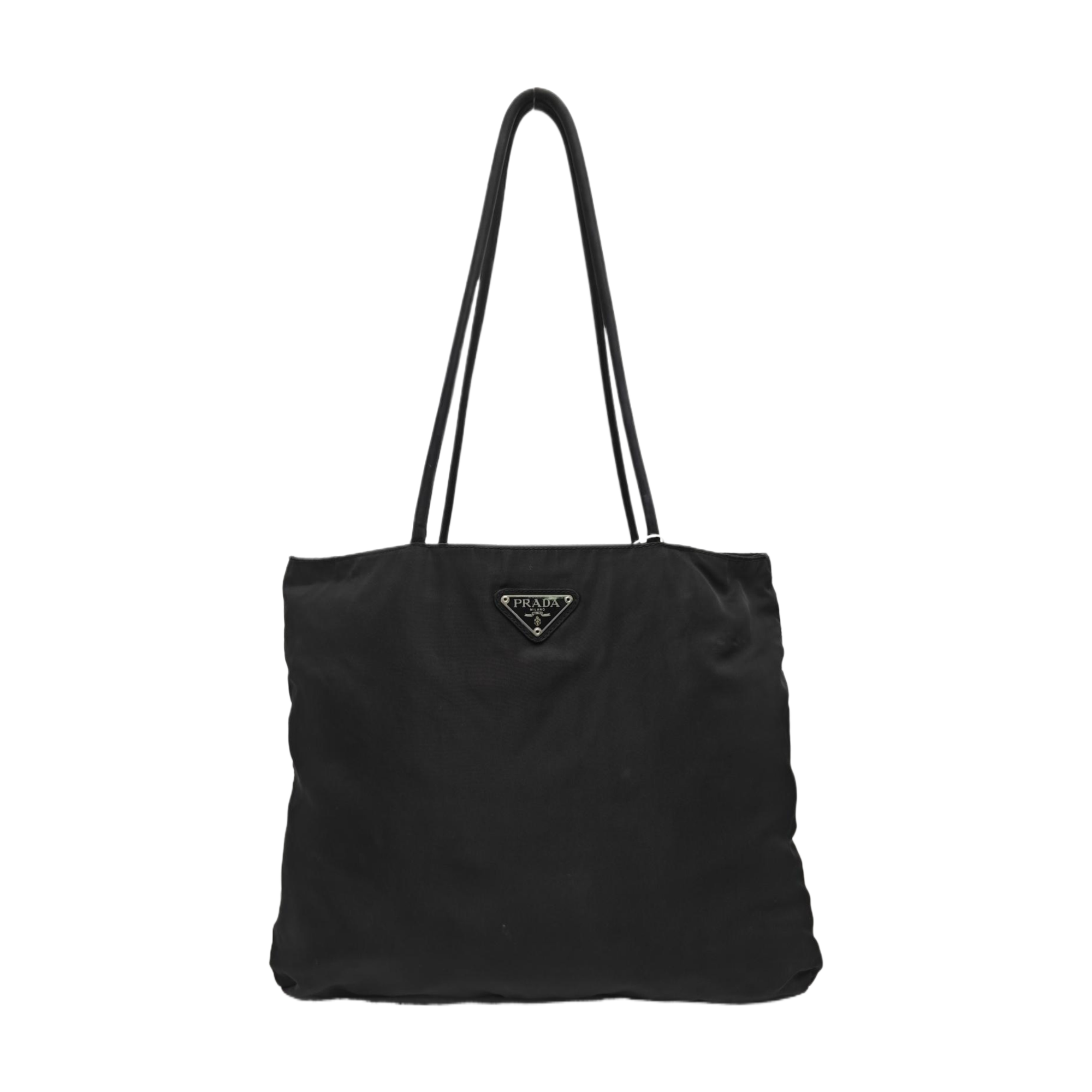Nylon Top Handle Bag Black