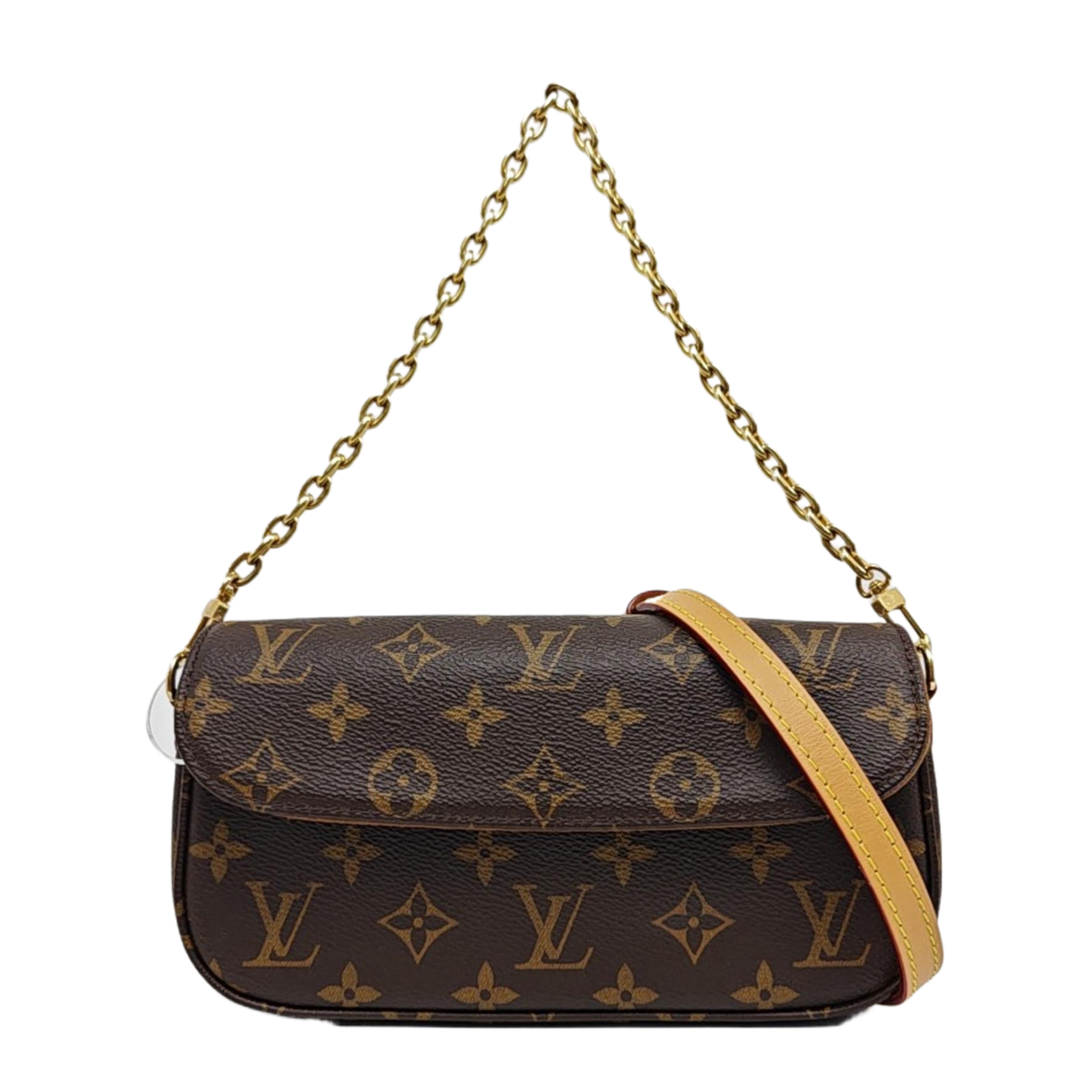IVY Monogram Coated Canvas Brown