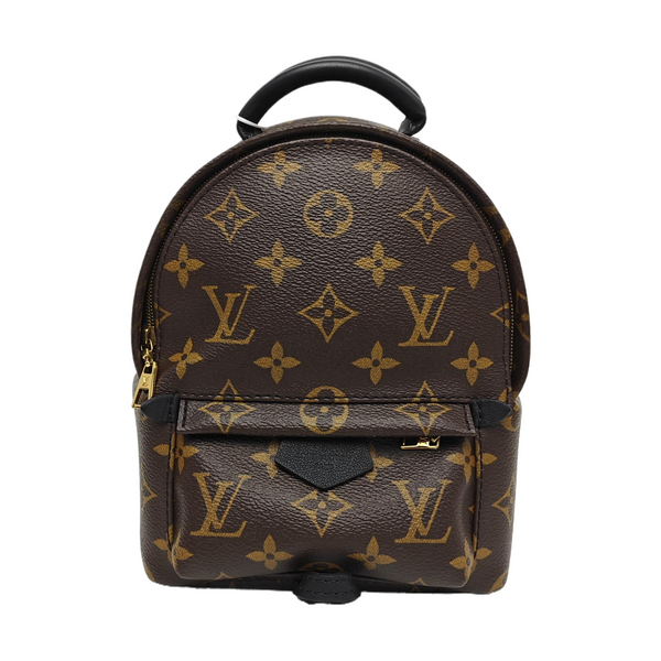 PALM SPRINGS Mini Monogram Coated Canvas Brown