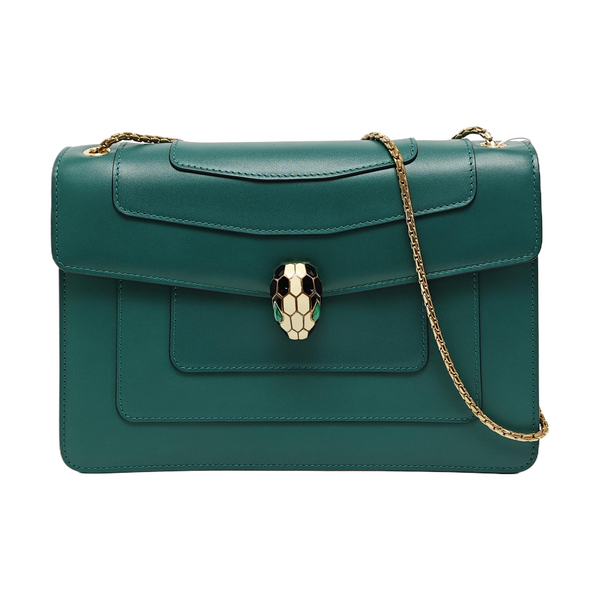 SERPENTI FOREVER Medium Calfskin Green