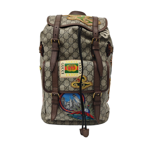 Courrier Monogram Coated Canvas Beige