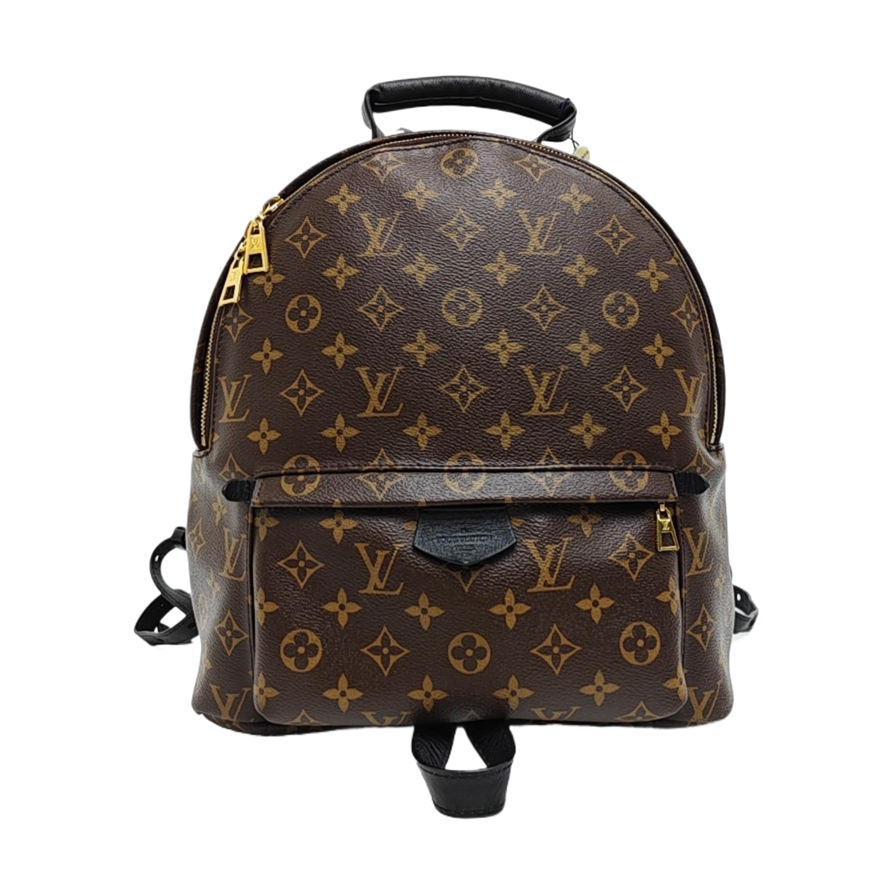 Monogram Coated Canvas Backpack Brown