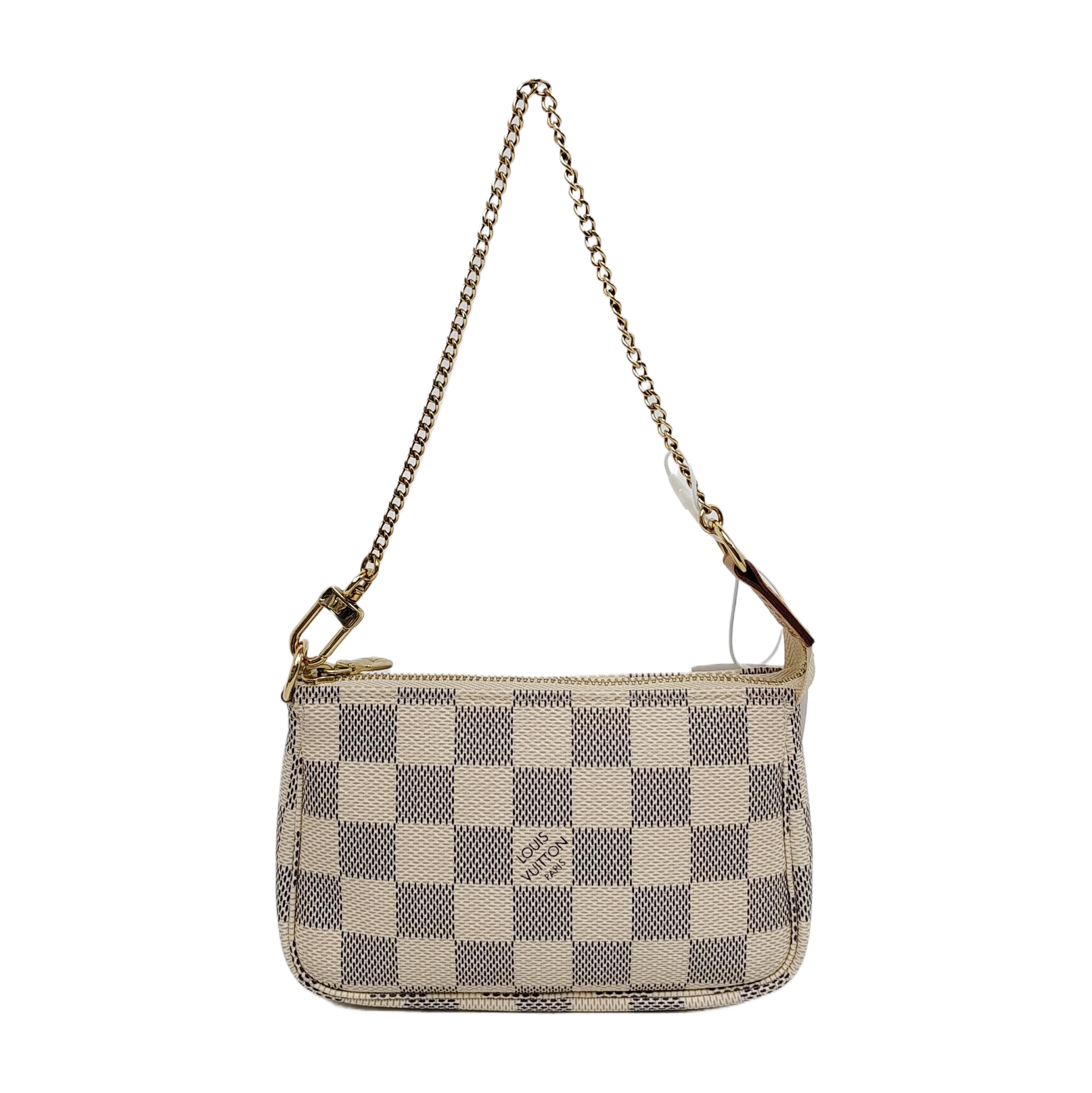 ACCESSOIRES Mini Damier Azur Coated Canvas White