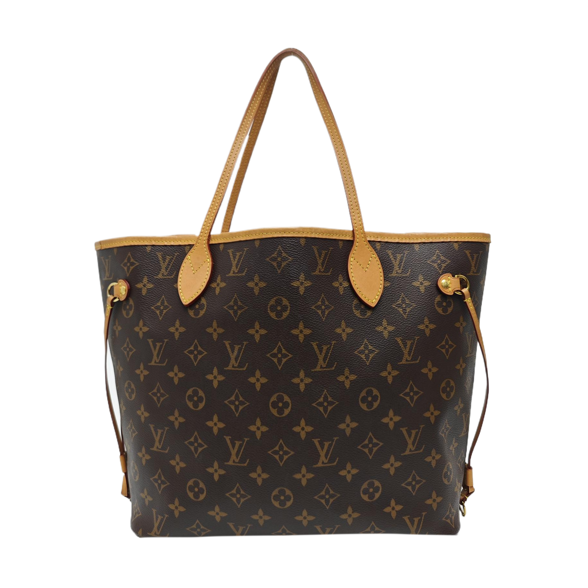 NEVERFULL MM Monogram Coated Canvas Brown