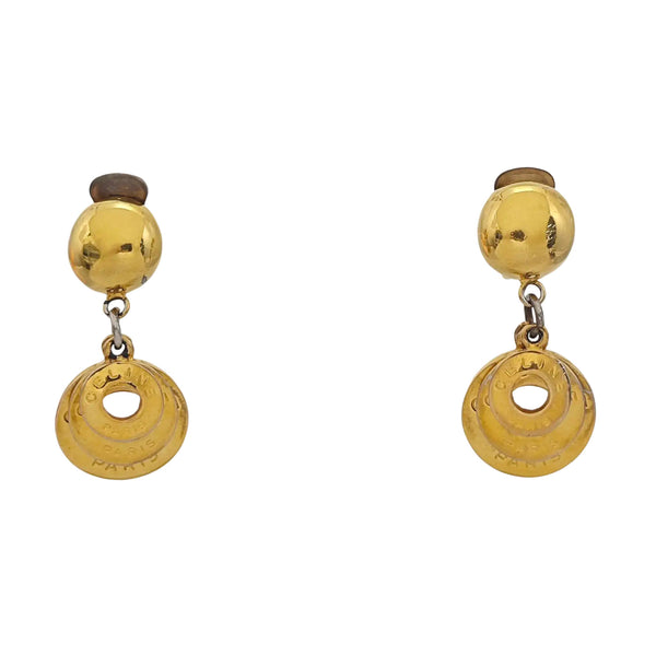 Metal Gold Clip On Earrings