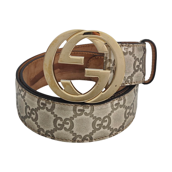 Leather Belt Silver