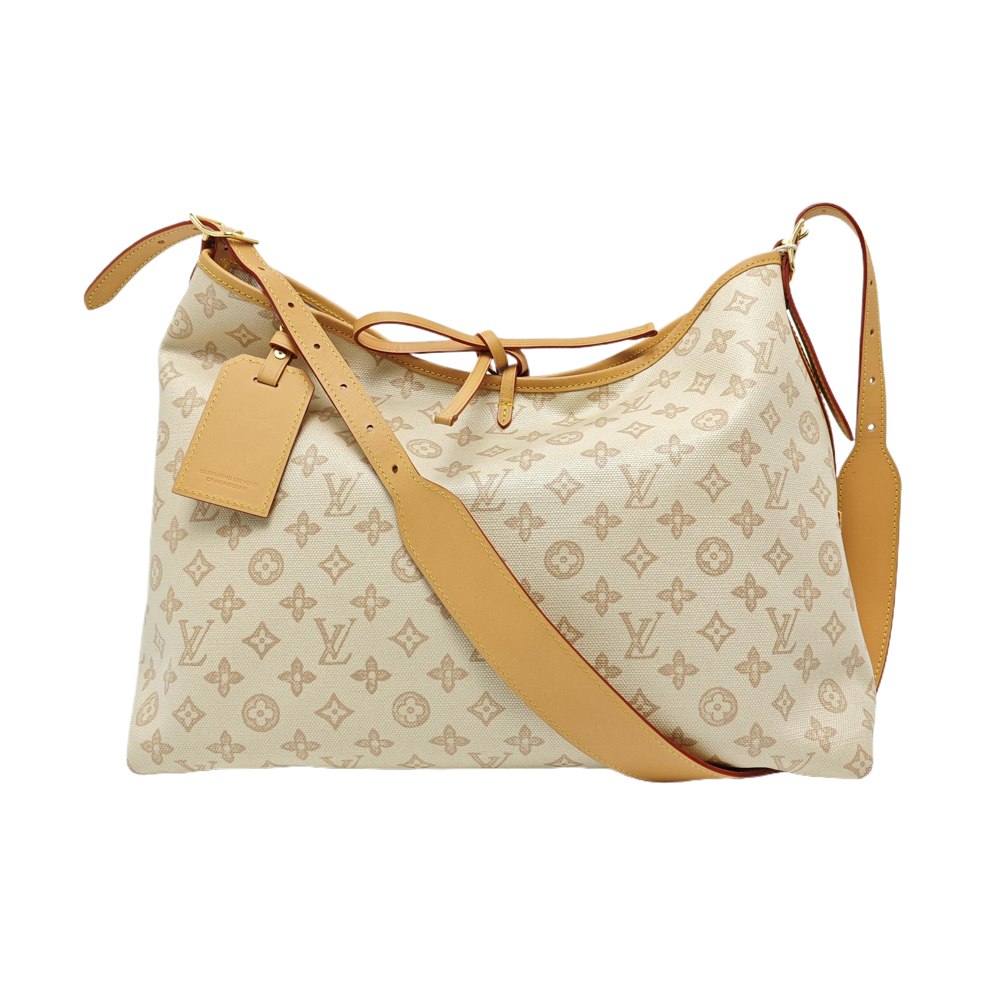 CARRYALL MM Monogram Coated Canvas Beige