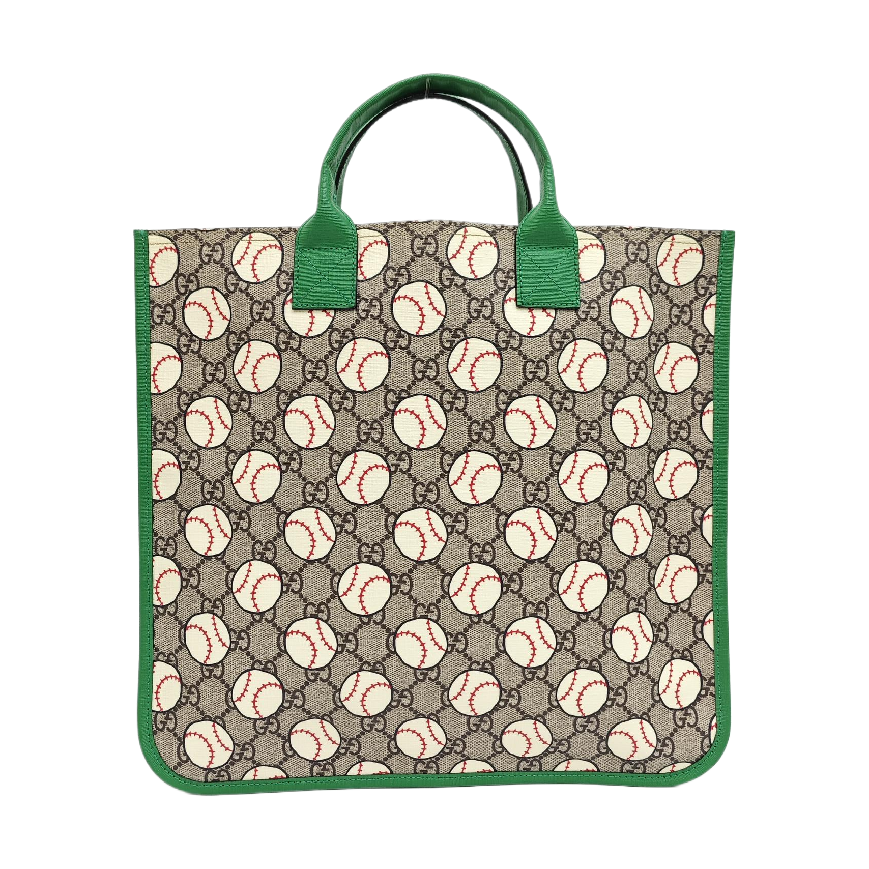 Coated Canvas Top Handle Bag Beige