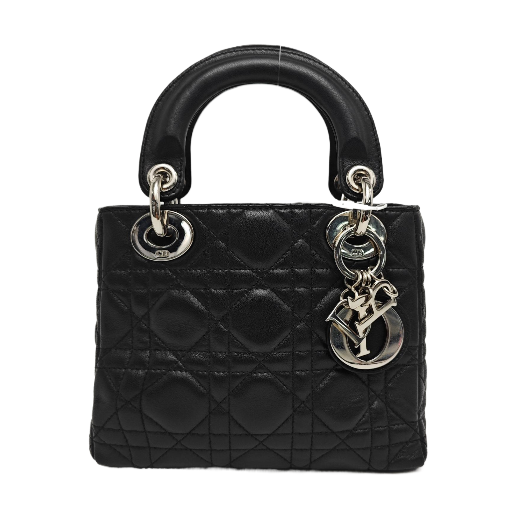 Lady Dior Mini Cannage Lambskin Black