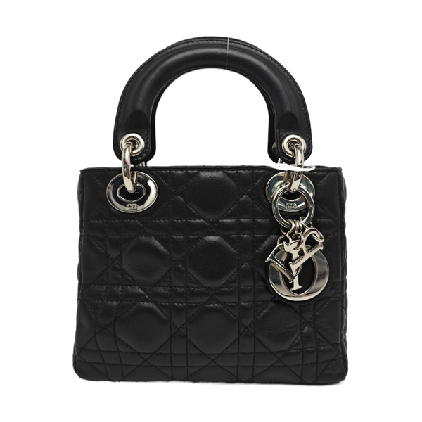 Lady Dior Mini Cannage Lambskin Black