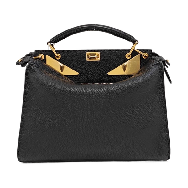 Peekaboo Mini Calfskin Black