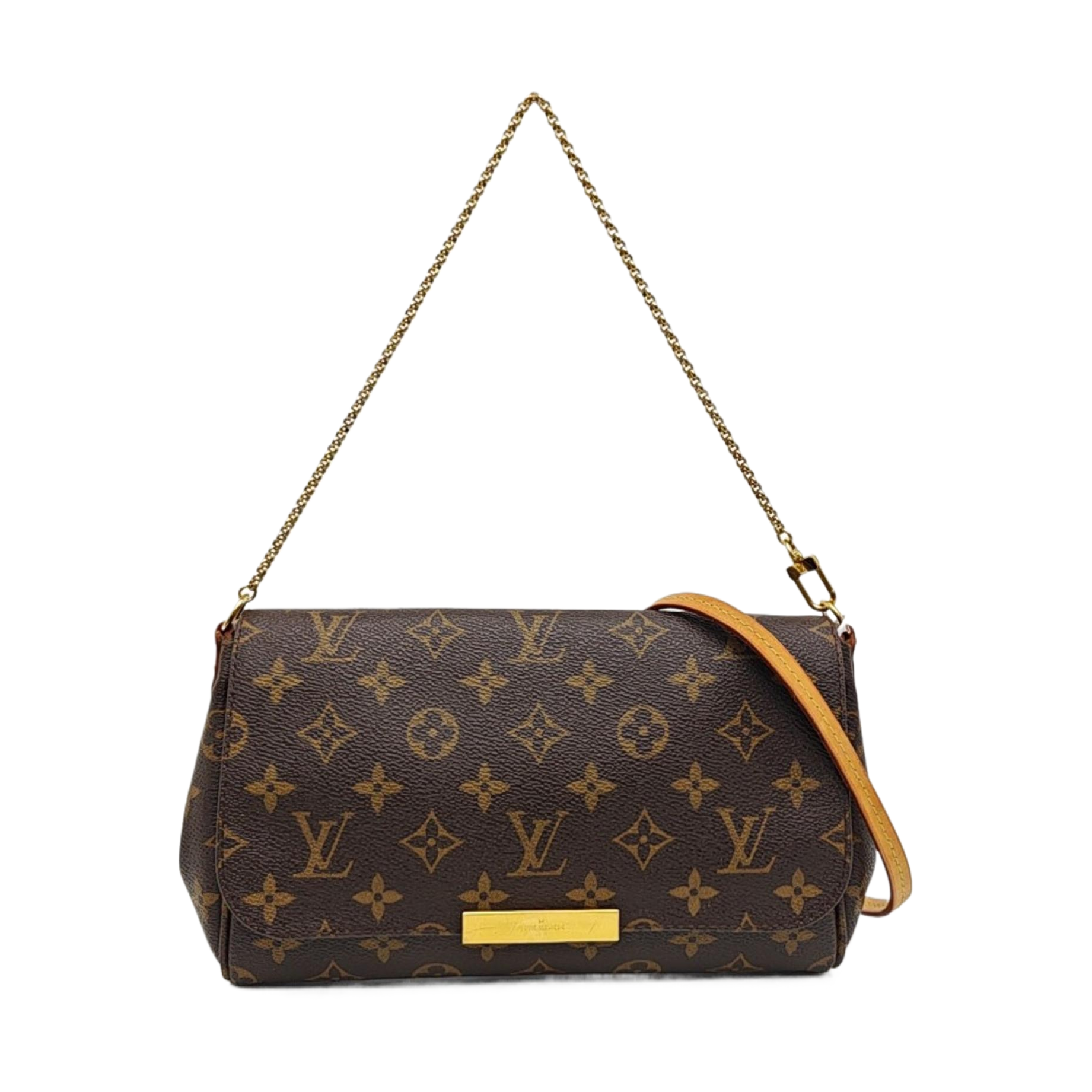 FAVORITE MM Monogram Coated Canvas Brown