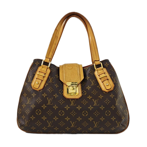 GRIET Monogram Coated Canvas Brown