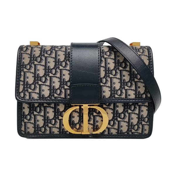 30 Montaigne Oblique Canvas Blue