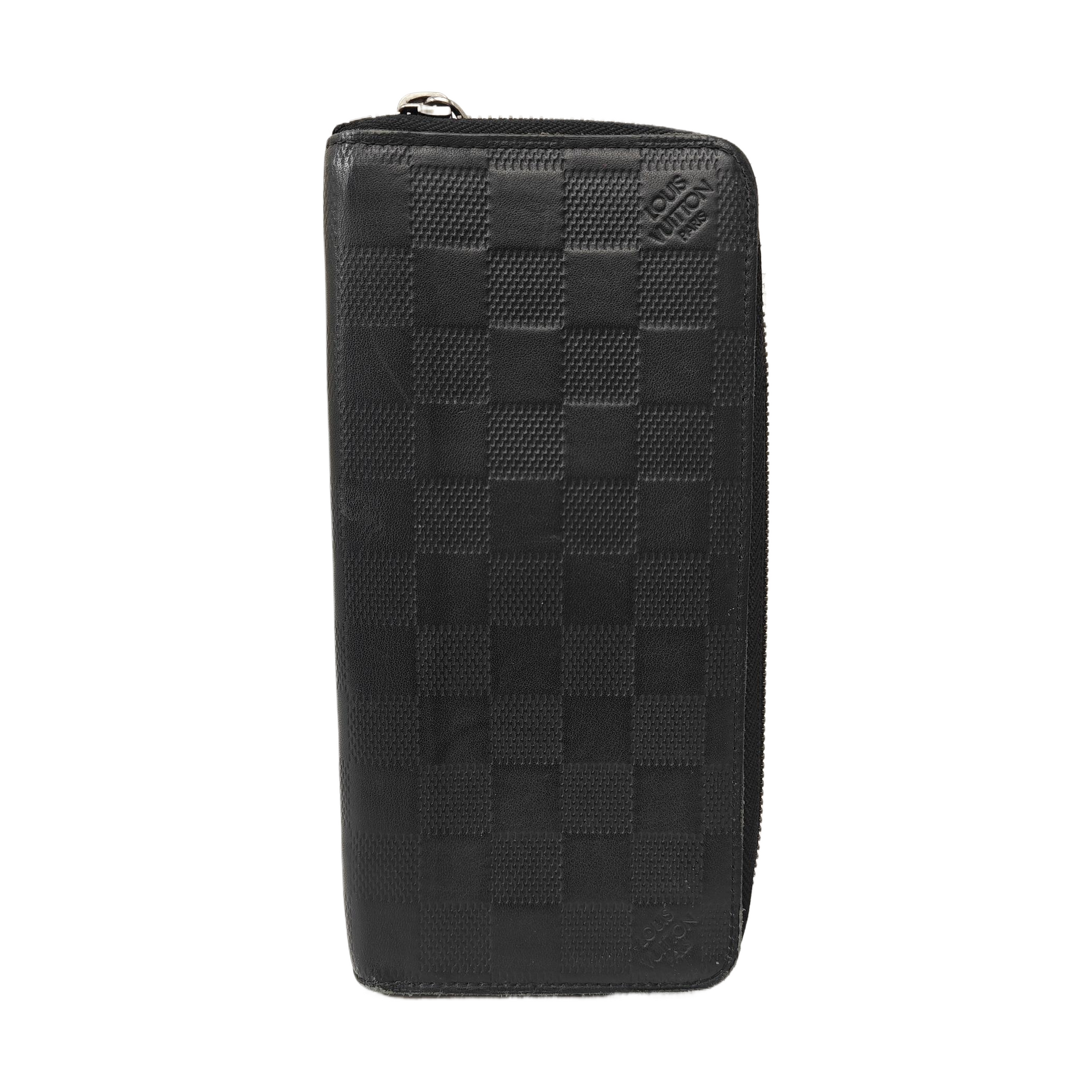 ZIPPY Damier Graphite Calfskin Black Wallet