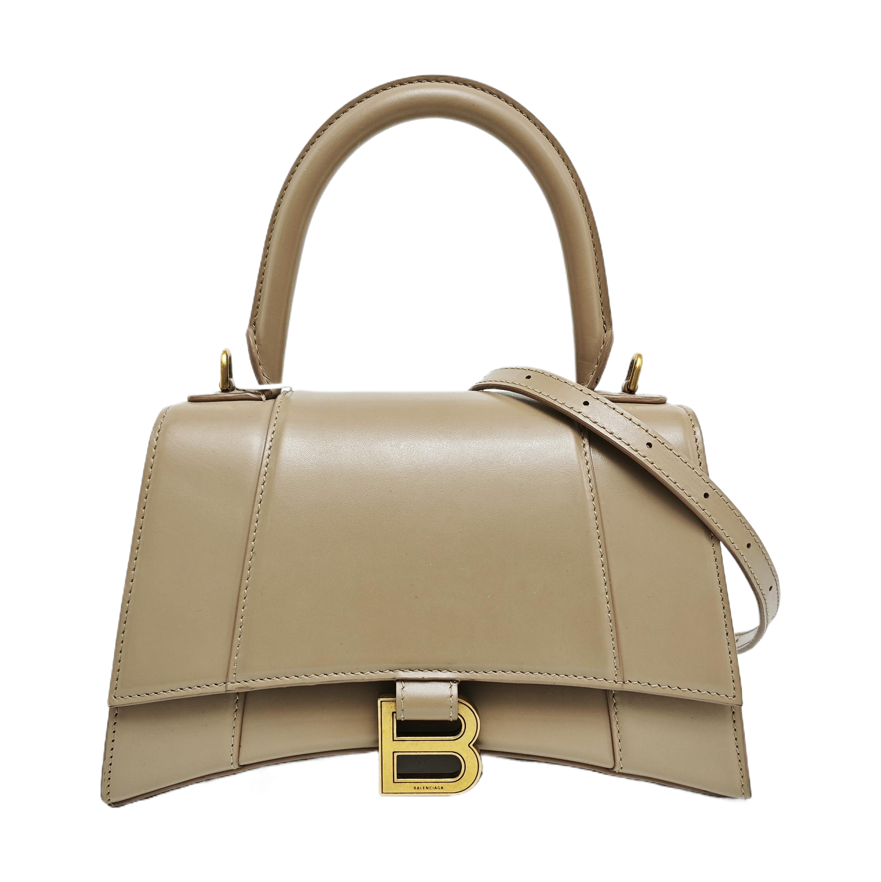 Hourglass S Calfskin Beige