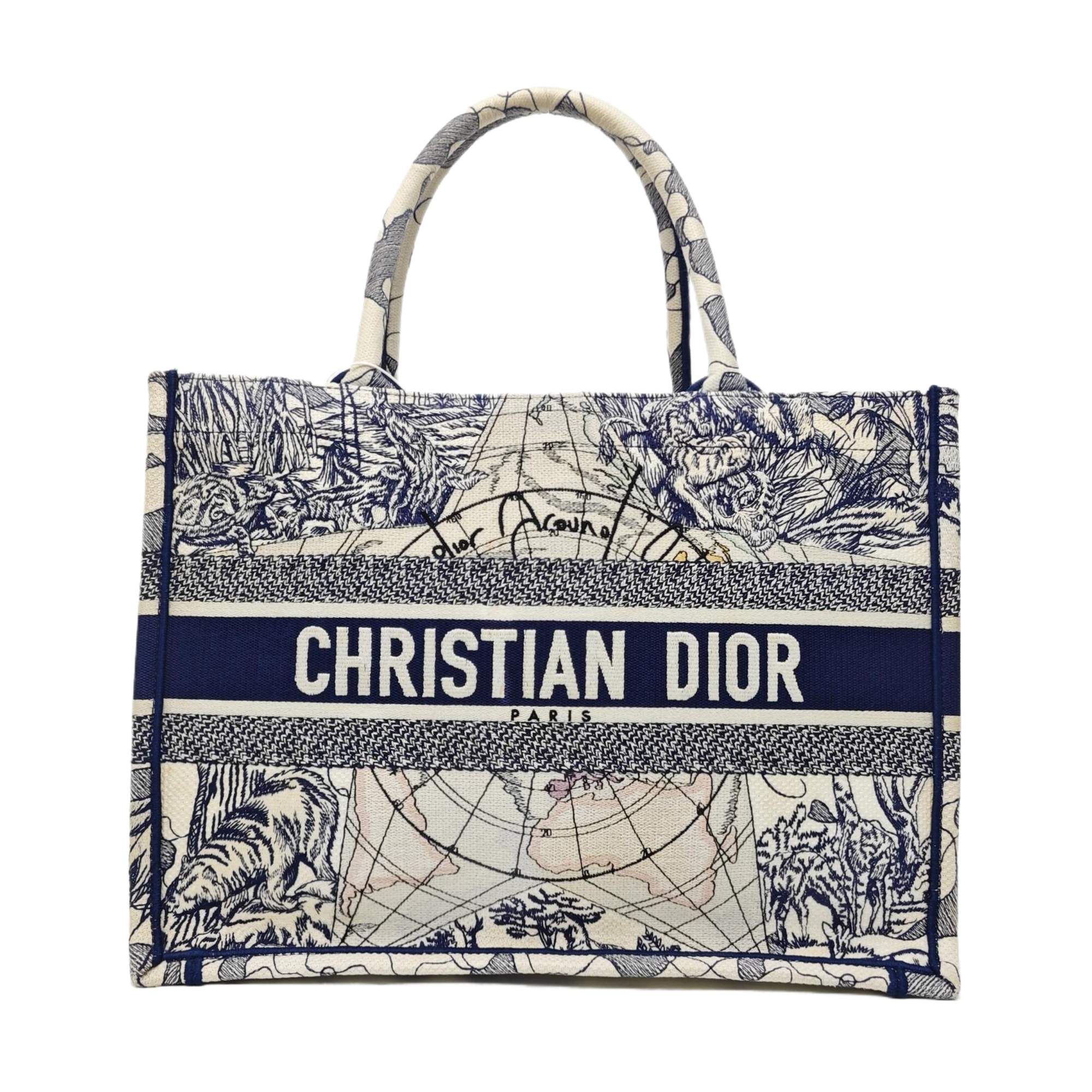 Book Tote Medium Canvas Blue