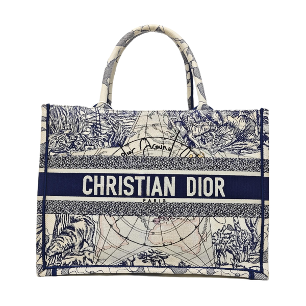 Book Tote Medium Canvas Blue