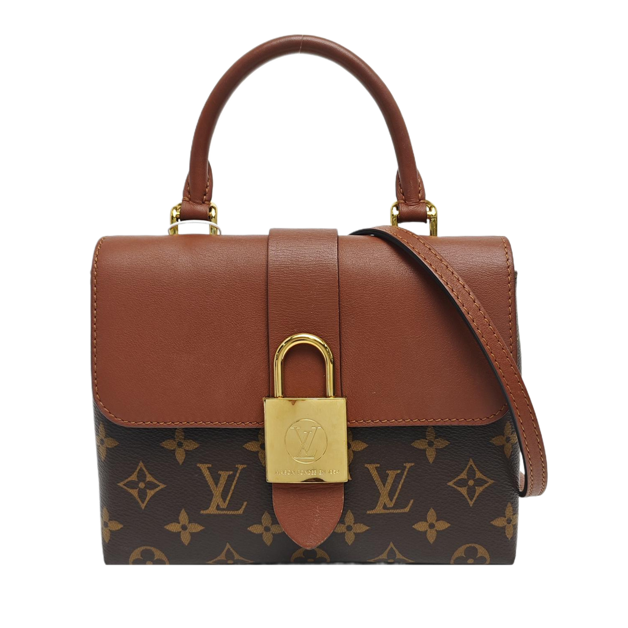 LOCKY BB Monogram Coated Canvas Brown