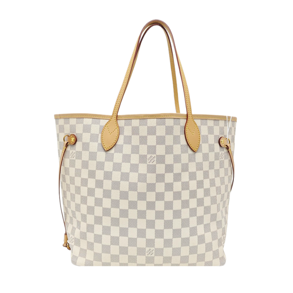 NEVERFULL MM Damier Azur Coated Canvas Beige