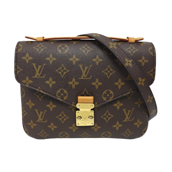 MÉTIS MM Monogram Coated Canvas Brown