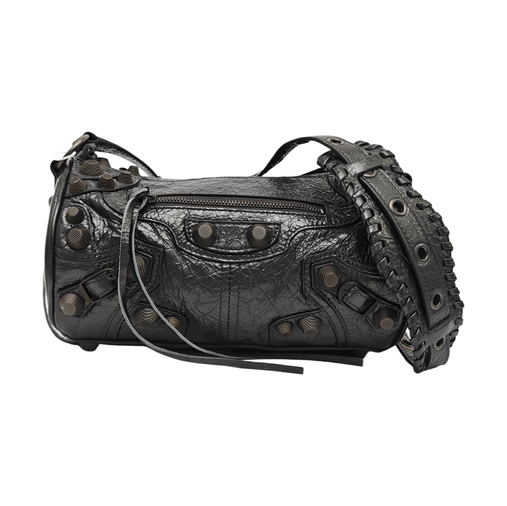Le Cagole Small Lambskin Gray