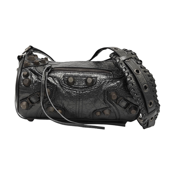 Le Cagole Small Lambskin Gray