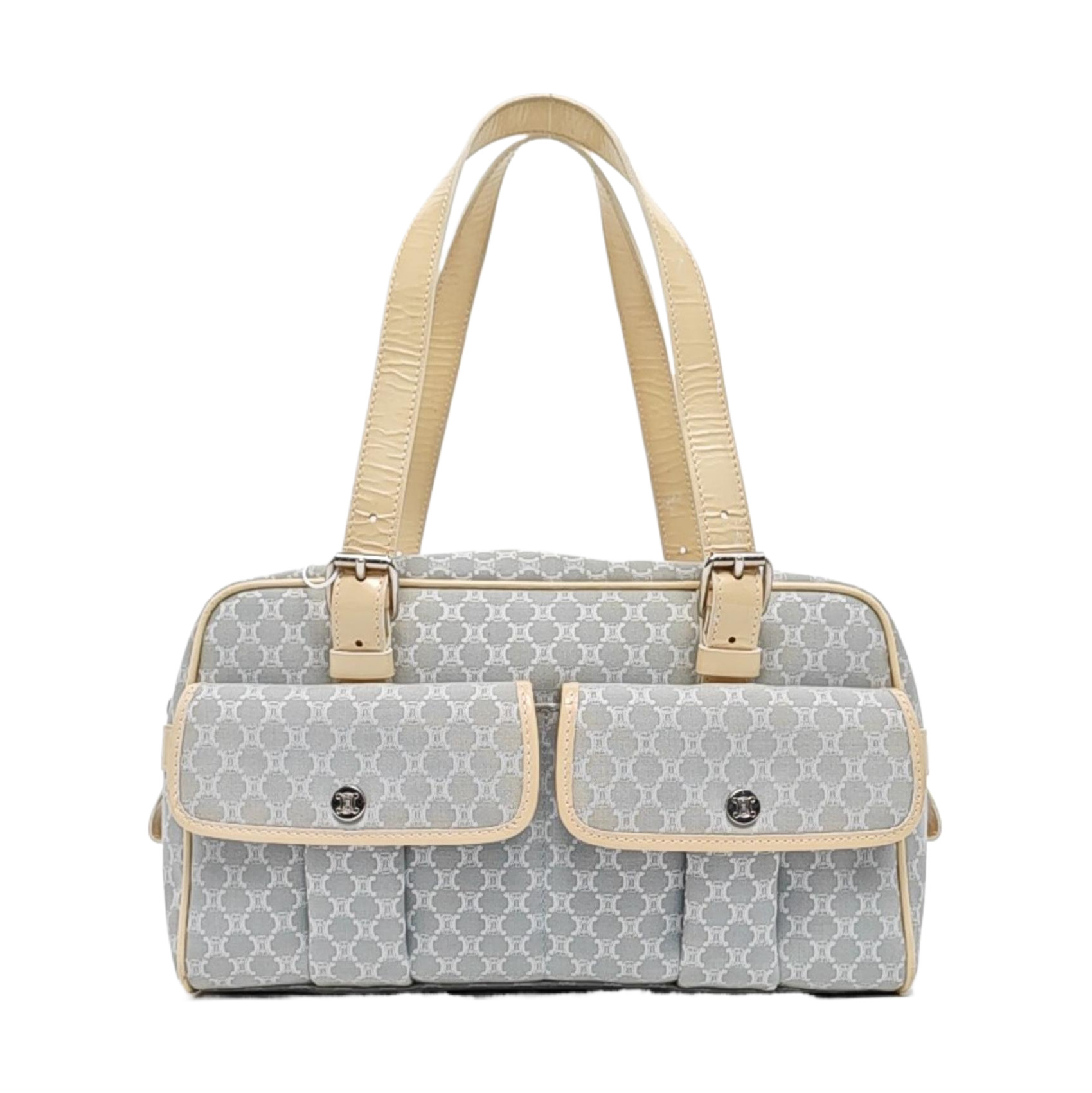 Canvas Top Handle Bag Blue