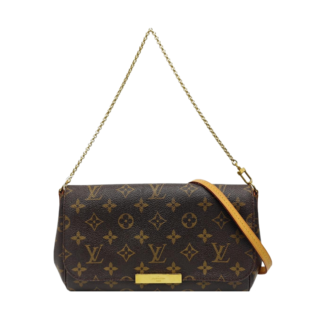 FAVORITE PM Monogram Coated Canvas Brown
