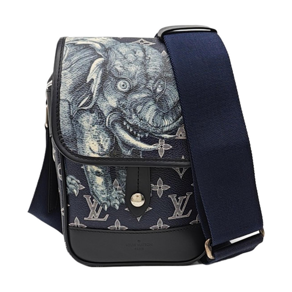 CHAPMAN SAVANE BB Monogram Coated Canvas Blue