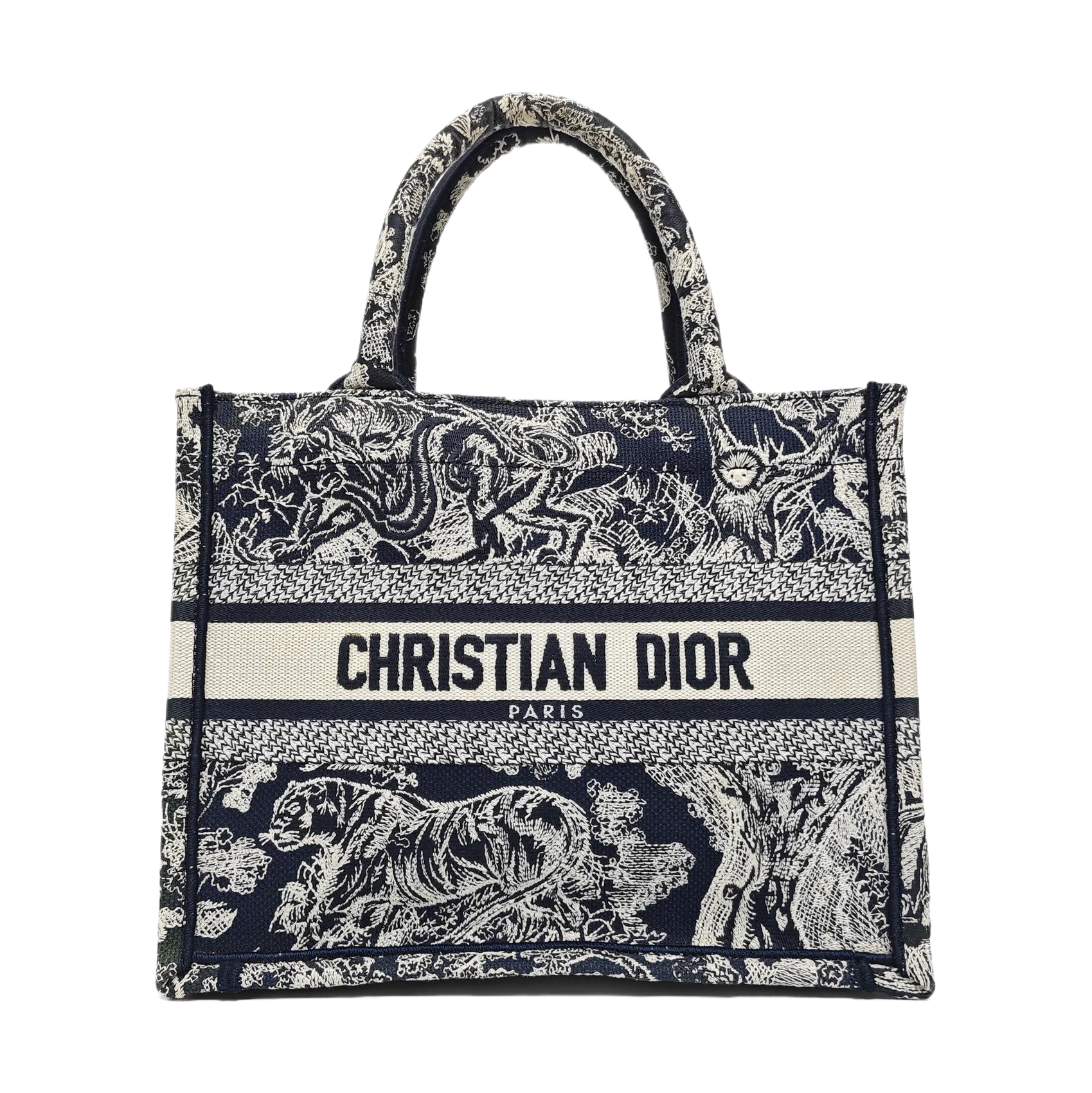 Book Tote Small Canvas Blue