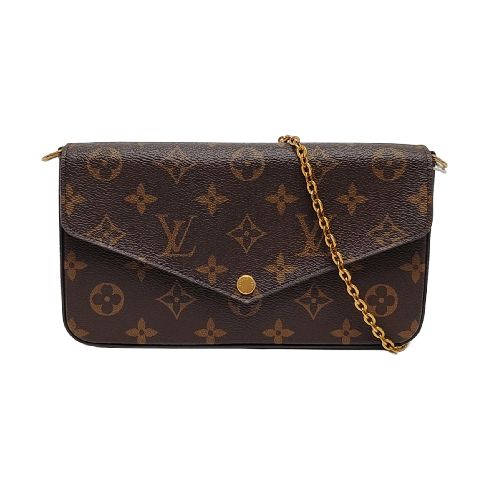FÉLICIE Monogram Coated Canvas Brown