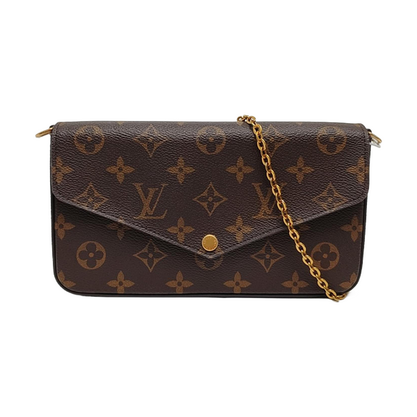 FÉLICIE Monogram Coated Canvas Brown